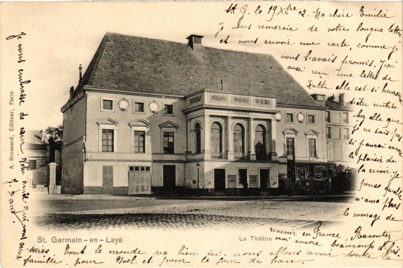 Carte postale ancienne Saint-Germain-en-Laye Theatre à Saint-Germain-en-Laye