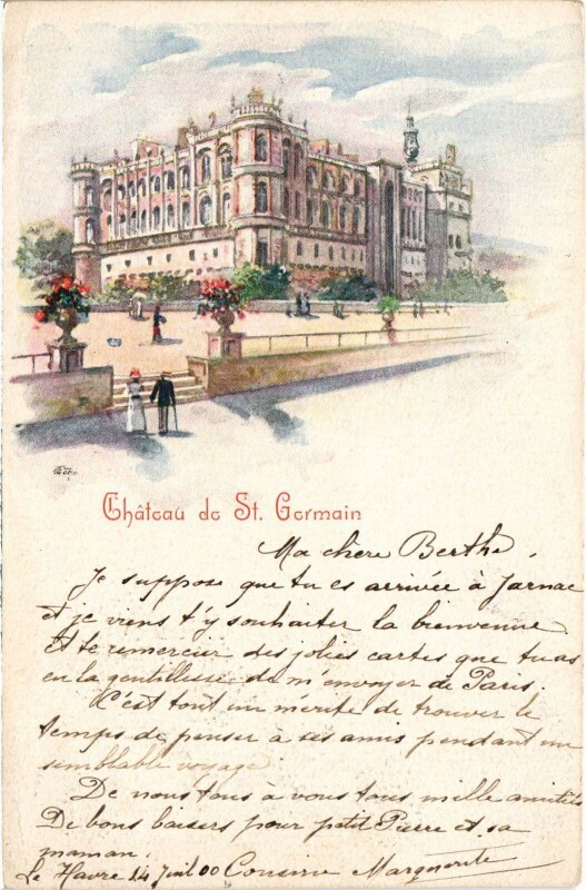 Carte postale ancienne Saint-Germain-en-Laye Le Chateau à Saint-Germain-en-Laye