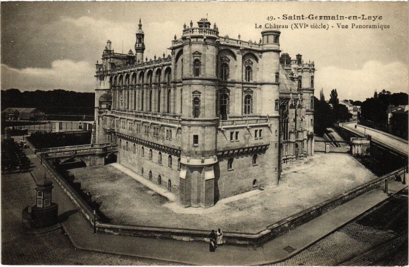 Carte postale ancienne Saint-Germain-en-Laye Le Chateau à Saint-Germain-en-Laye