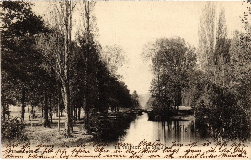 Carte postale ancienne Le Vesinet Le Grand Lacs