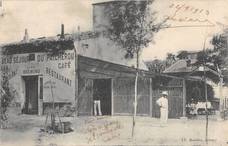 Carte postale ancienne Carcassonne - Cafe Du Paicherou - Auguste Bremonds Proprietaire - Cpa Rar à Carcassonne