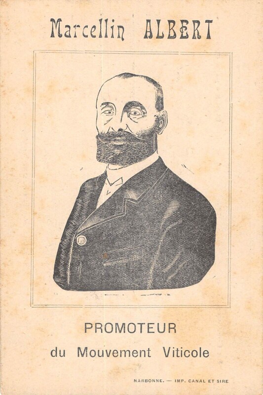 Carte postale ancienne Manifestation Viticole - Illustrateur - Marcellin Albert - Promoteur Du