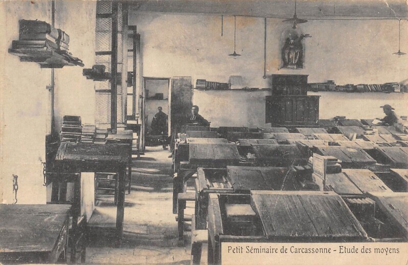Carte postale ancienne Carcassonne - Petit Seminaire De Carcassonne - Etude Des Moyens à Carcassonne