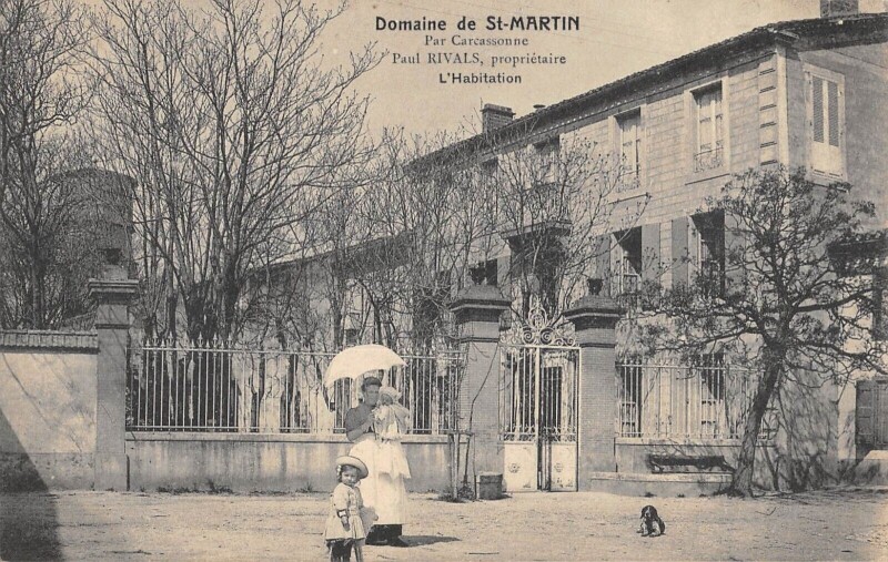 Carte postale ancienne Domaine De Saint Martin Par Carcassonne - Paul Rivals Proprietaire - L'Ha à Carcassonne