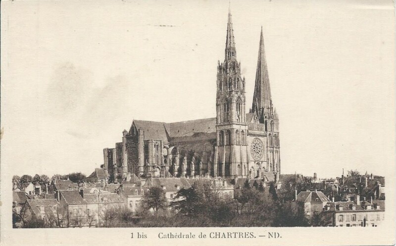 Carte postale ancienne Cathédrale de Chartres à Chartres