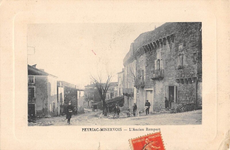 Carte postale ancienne Peyriac Minervois - Ancien Rempart à Peyriac-Minervois