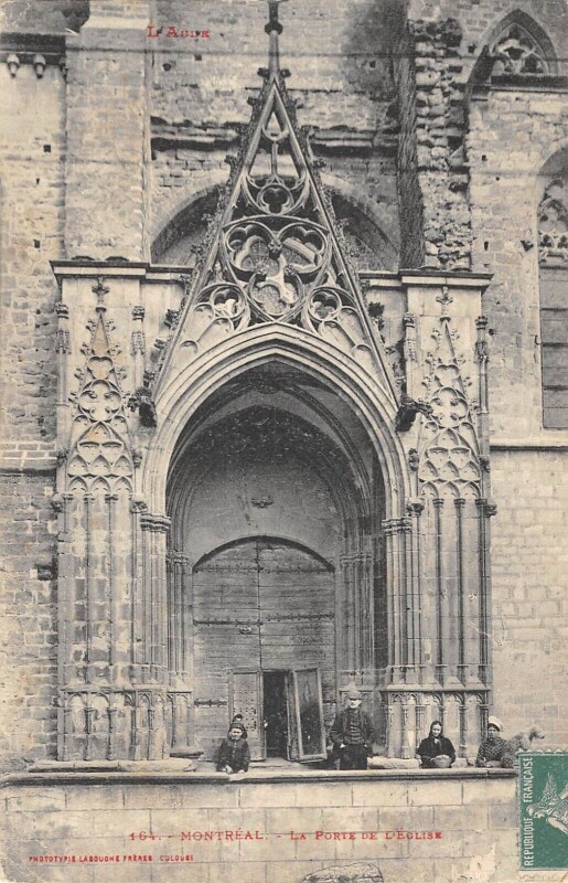Carte postale ancienne Montreal - La Porte De L'Eglise