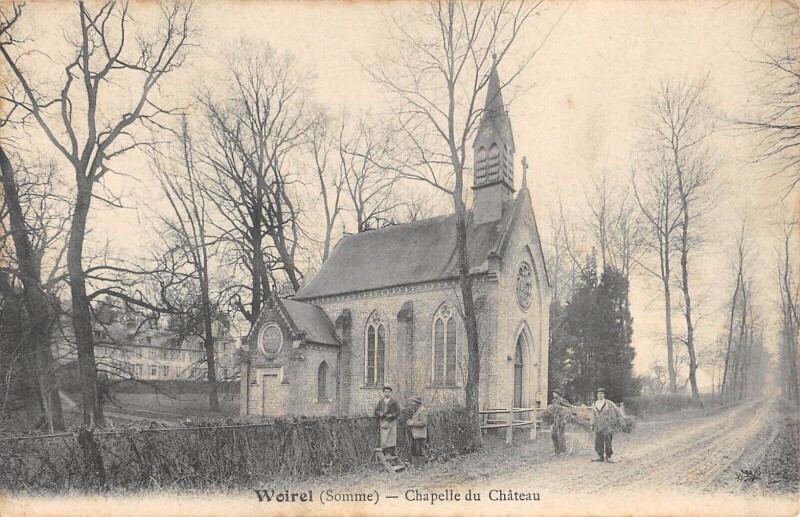Carte postale ancienne Woirel - Chapelle Du Chateau à Woirel
