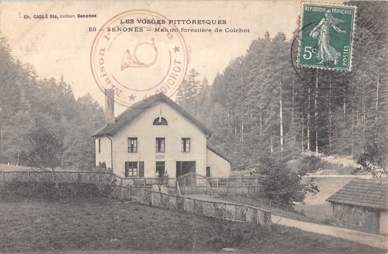 Carte postale ancienne Senones - Maison Forestiere De Coichot à Senones