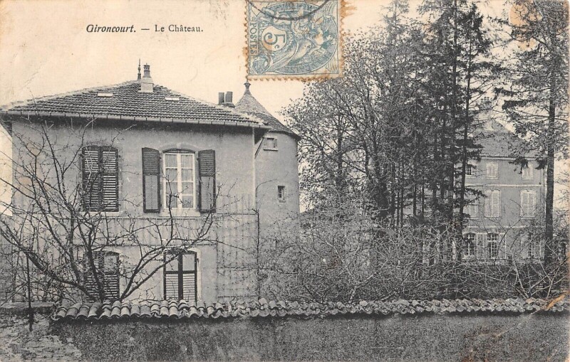 Carte postale ancienne Gironcourt Sur Vraine - Le Chateau à Gironcourt-sur-Vraine