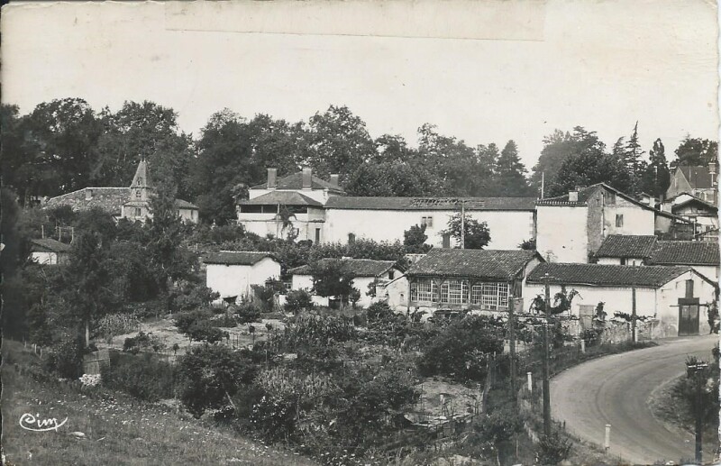 Carte postale ancienne Route de Labastide à Saint-Justin