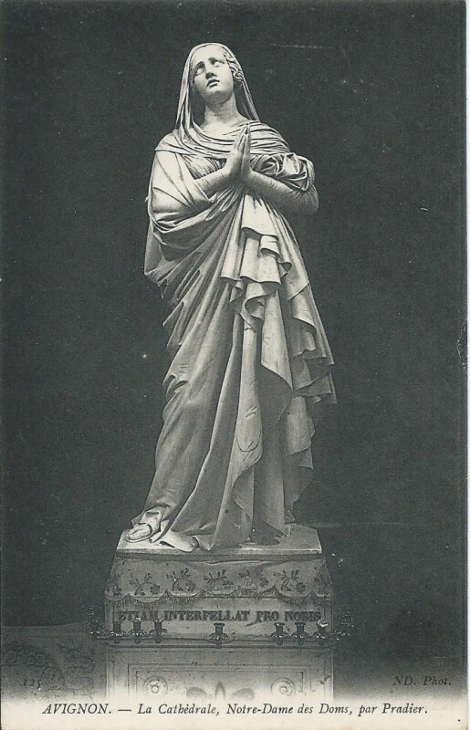 Carte postale ancienne La Cathédrale, Notre Dame des Doms par Pradier à Avignon