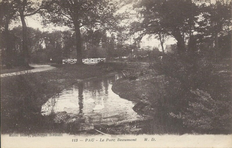 Carte postale ancienne Le Parc Beaumont à Pau