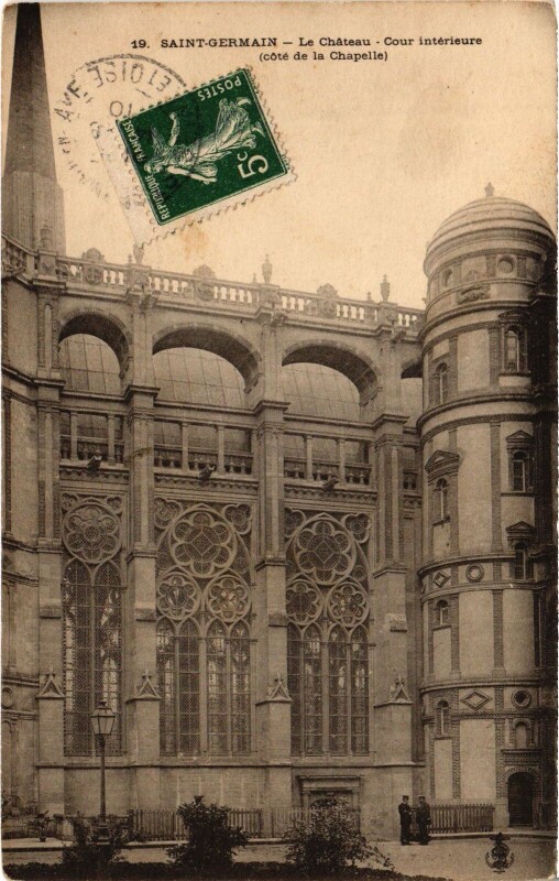 Carte postale ancienne St Germain en Laye Chateau interieure