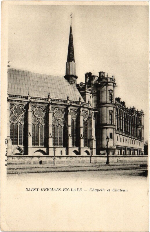 Carte postale ancienne St Germain en Laye Chapelle et Chateau