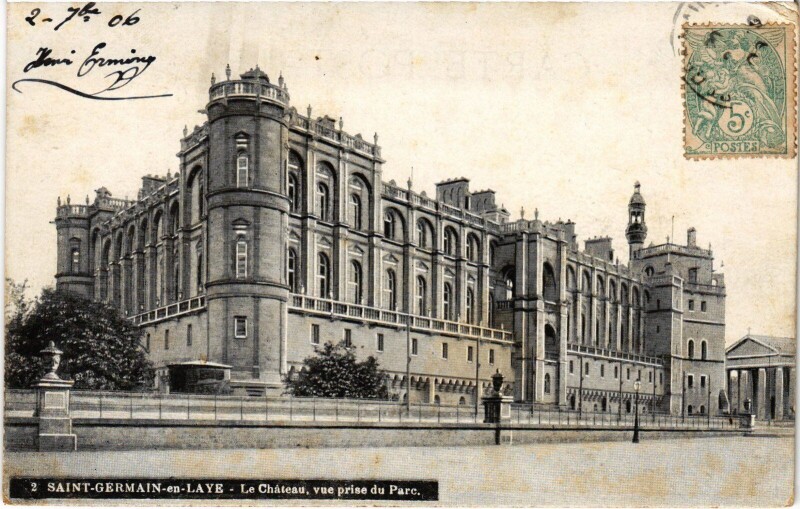 Carte postale ancienne St Germain en Laye Chateau