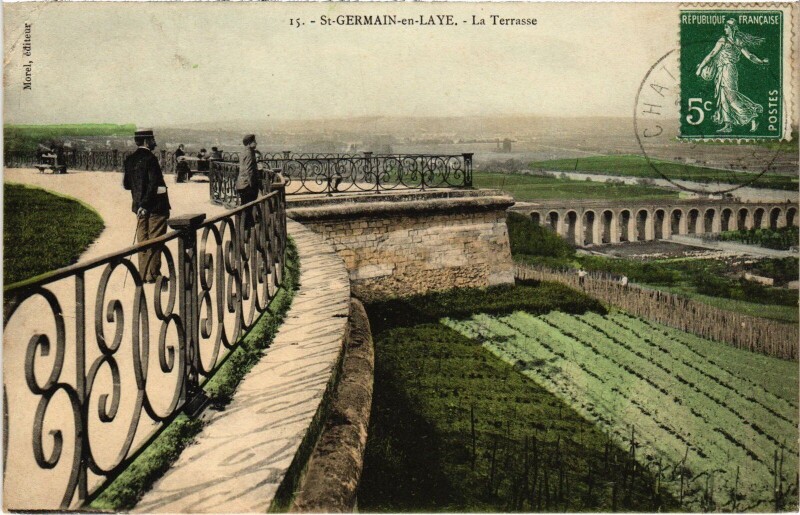 Carte postale ancienne St Germain en Laye La Terrasse