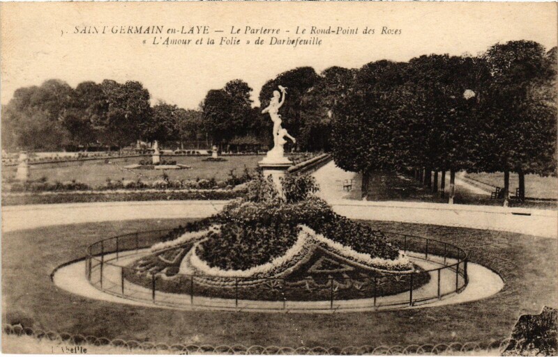 Carte postale ancienne St Germain en Laye Le Parterre