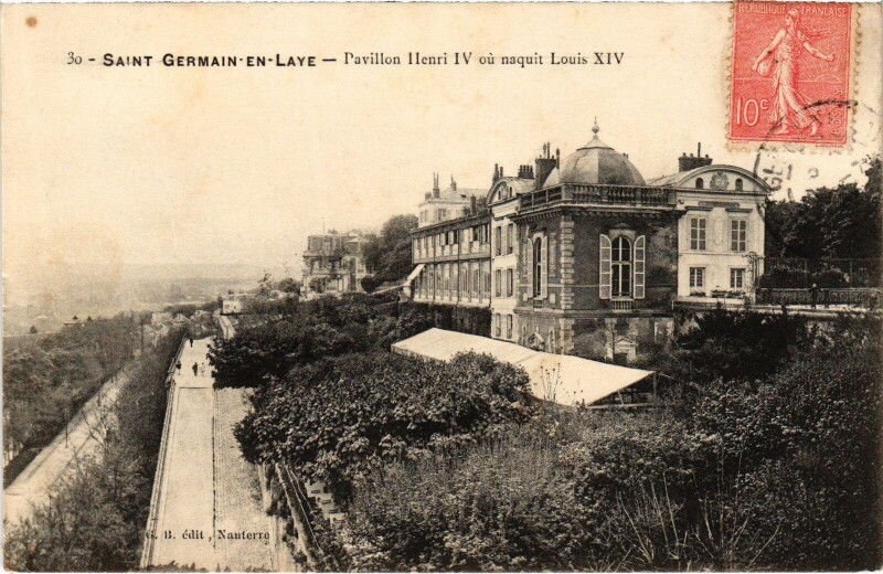 Carte postale ancienne St Germain en Laye Pavillon Henri Iv