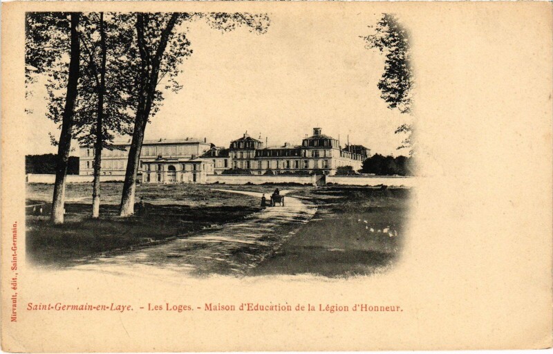Carte postale ancienne St Germain en Laye Les Loges