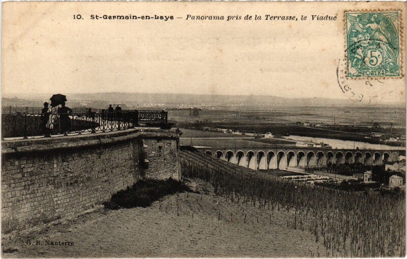 Carte postale ancienne St Germain en Laye panorama