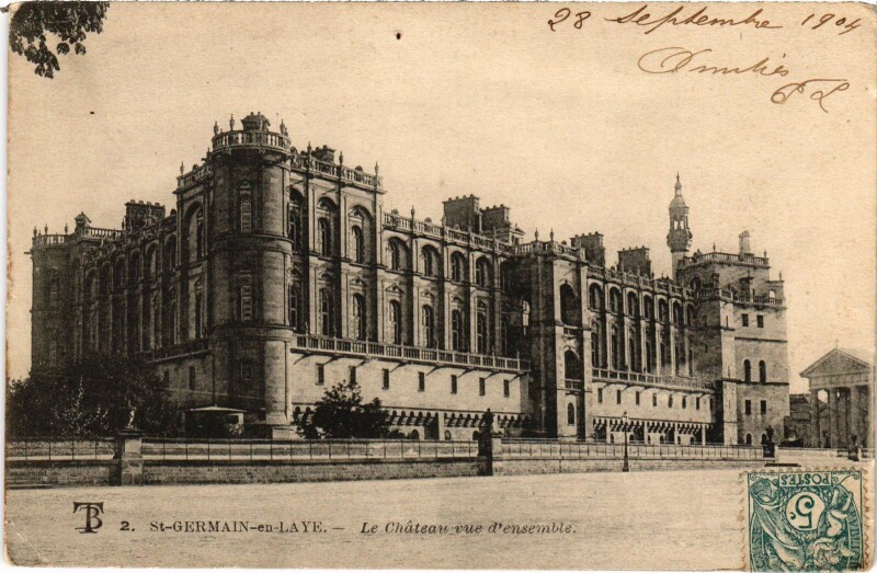 Carte postale ancienne St Germain en Laye Chateau