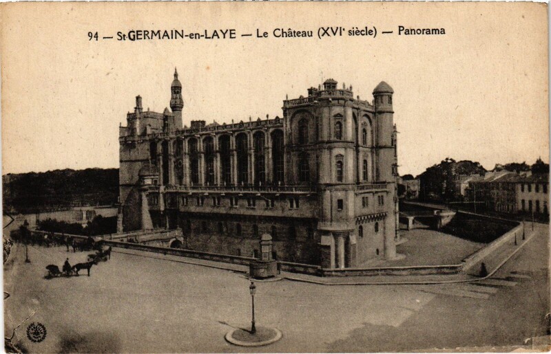 Carte postale ancienne St Germain en Laye Chateau panorama