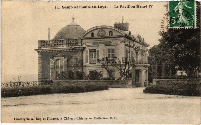 Carte postale ancienne St Germain en Laye Pavillon Henri Iv