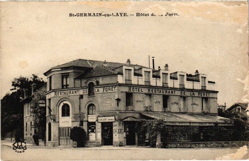 Carte postale ancienne St Germain en Laye Hotel de la Foret