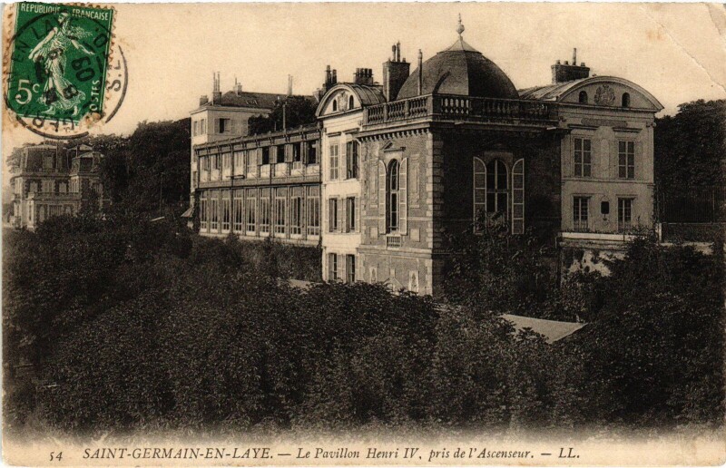 Carte postale ancienne St Germain en Laye Pavillon Henri Iv