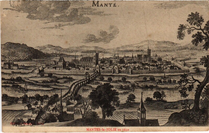 Carte postale ancienne Mantes