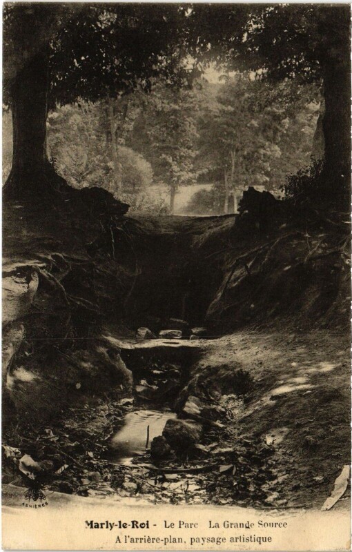 Carte postale ancienne Marly Le Parc Grande Source