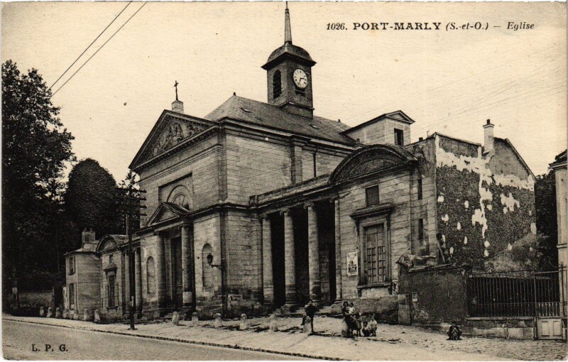 Carte postale ancienne Marly Eglise