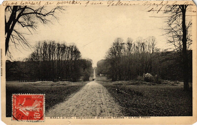 Carte postale ancienne Marly Emplacement de l'ancien Chateau