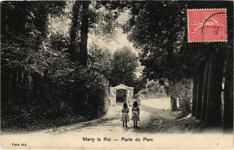 Carte postale ancienne Marly Port du Parc
