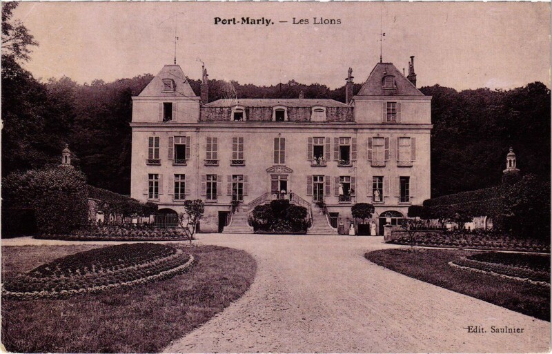 Carte postale ancienne Marly Les Lions