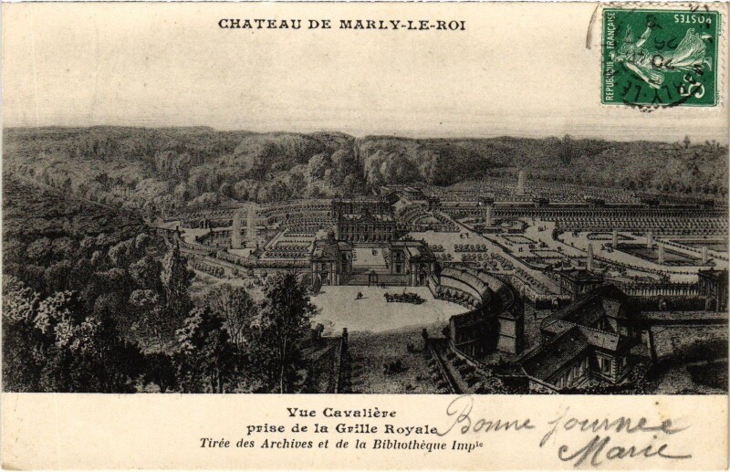 Carte postale ancienne Marly vue Cavaliere