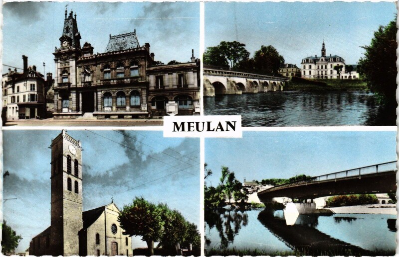 Carte postale ancienne Meulan souvenir