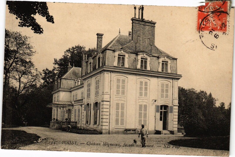 Carte postale ancienne Poissy Chateau Migneaux à Poissy