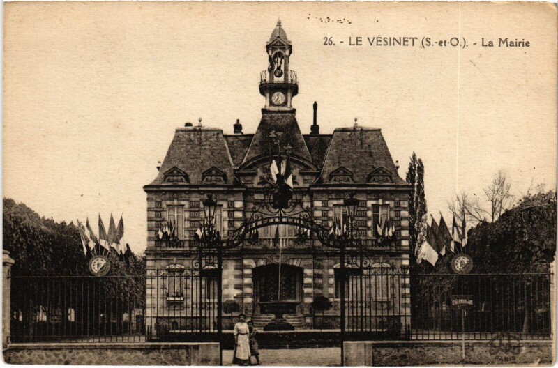 Carte postale ancienne Le Vesinet La Mairie