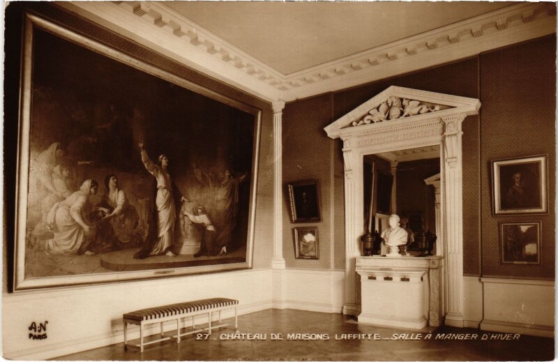 Carte postale ancienne Maison Lafitte Chateau Salle a manger