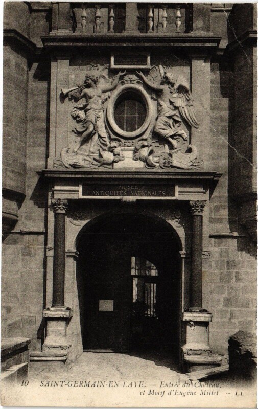 Carte postale ancienne St Germain en Laye Entree du Chateau