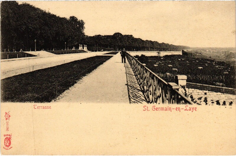 Carte postale ancienne St Germain en Laye La Terrasse