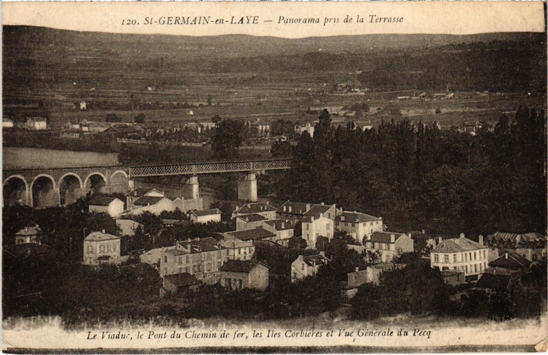 Carte postale ancienne St Germain en Laye panorama