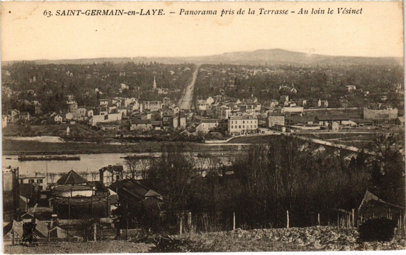 Carte postale ancienne St Germain en Laye panorama