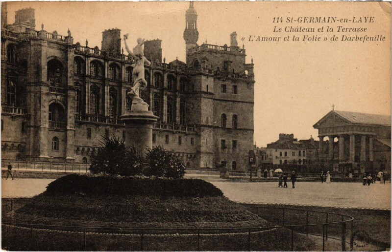 Carte postale ancienne St Germain en Laye Chateau et la Terrasse