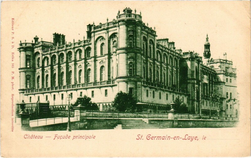 Carte postale ancienne St Germain en Laye Chateau