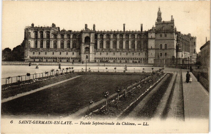 Carte postale ancienne St Germain en Laye Facade Septentrionale du Chateau