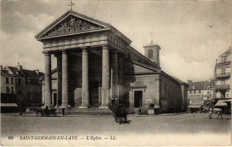 Carte postale ancienne St Germain en Laye Eglise