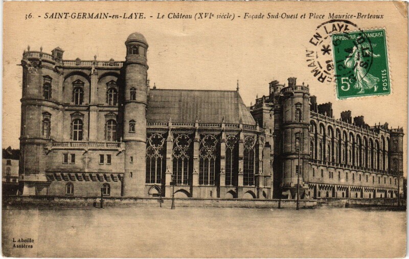Carte postale ancienne St Germain en Laye Chateau